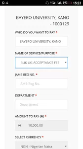 BUK Acceptance Fee